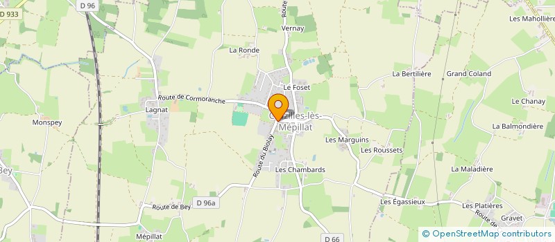 localisation de l'entreprise PETANQUE-CLUB LAIZIEN  LAIZ