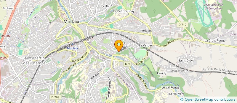 localisation de l'entreprise PETANQUE CLUB MORLAISIEN  MORLAIX