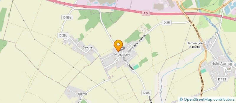 localisation de l'entreprise PETANQUE CLUB MOUSSEY  MOUSSEY