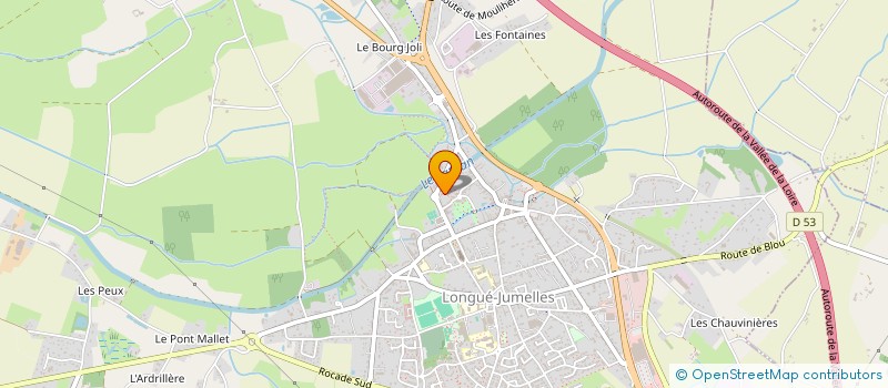 localisation de l'entreprise PETANQUE CLUB PAUL BIET  LONGUE-JUMELLES