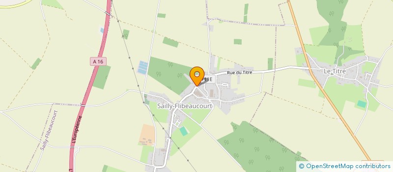 localisation de l'entreprise PETANQUE CLUB SAILLYSSOIS  SAILLY-FLIBEAUCOURT