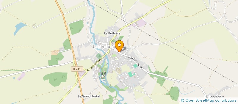 localisation de l'entreprise PETANQUE CLUB USSONNAIS  USSON-DU-POITOU