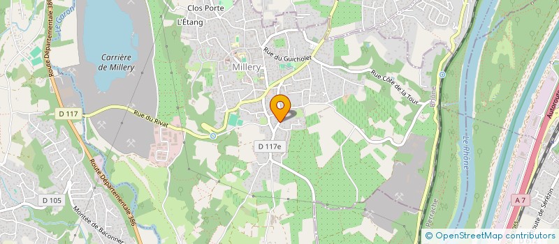 localisation de l'entreprise PETANQUE CLUB VERNAISON  VERNAISON