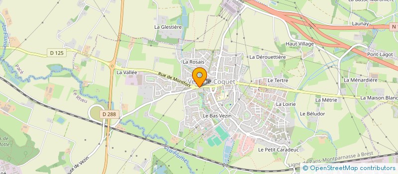 localisation de l'entreprise PETANQUE CLUB VEZINOIS  VEZIN-LE-COQUET