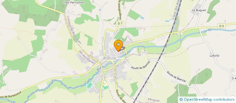 localisation de l'entreprise PETANQUE COTEAUX DU BLANZACAIS  COTEAUX-DU-BLANZACAIS