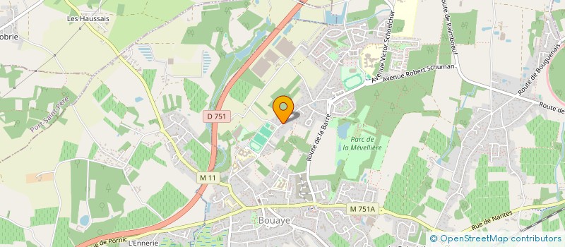 localisation de l'entreprise PETANQUE DE BOUAYE  BOUAYE