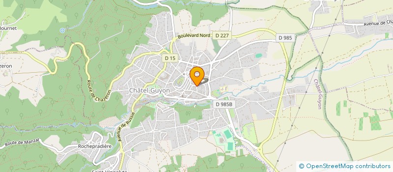 localisation de l'entreprise PETANQUE DE CHATEL GUYON  CHATEL-GUYON