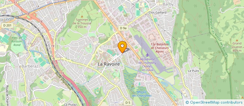 localisation de l'entreprise PETANQUE DE LA RAVOIRE à LA RAVOIRE