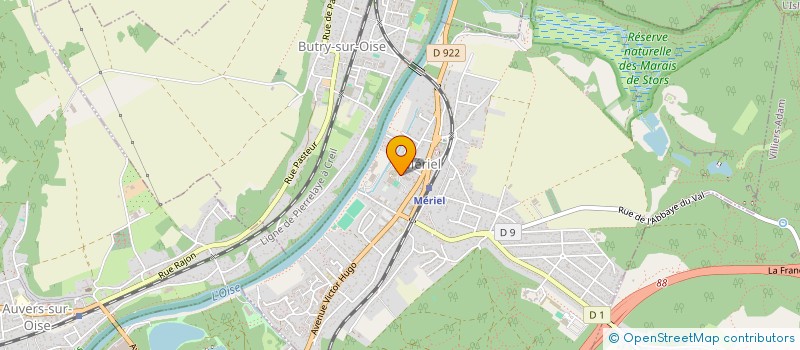 localisation de l'entreprise PETANQUE DE MERIEL  MERIEL