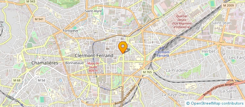 localisation de l'entreprise PETANQUE DES SABLONS à CLERMONT-FERRAND