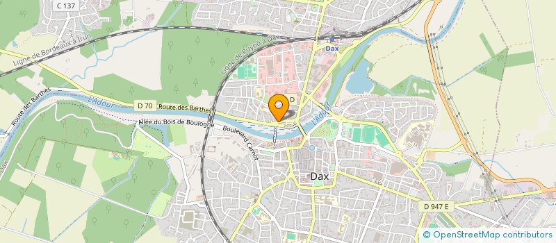 localisation de l'entreprise PETANQUE DES TONNELIERS à DAX