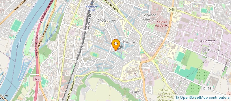 localisation de l'entreprise PETANQUE DU RUISSEAU DE LA MARQUISE  VALENCE