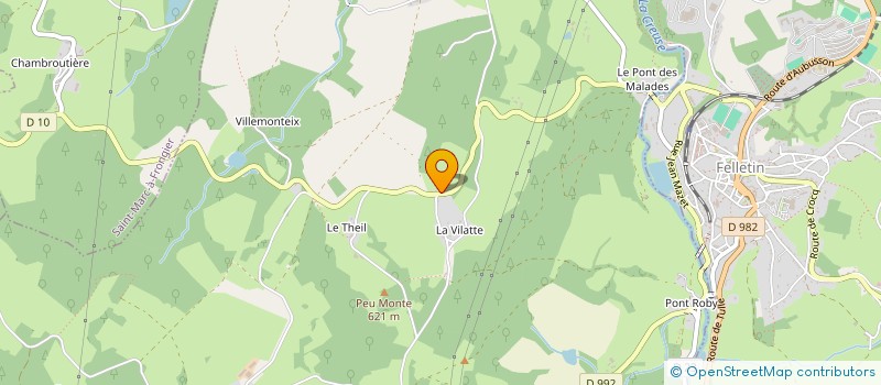 localisation de l'entreprise PETANQUE FELLETINOISE à FELLETIN