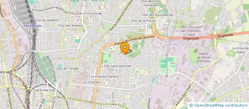 localisation de l'entreprise PETANQUE FLEURYSSOISE à ORLEANS