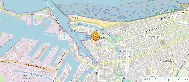 localisation de l'entreprise PETANQUE FORT MARDYCK  DUNKERQUE