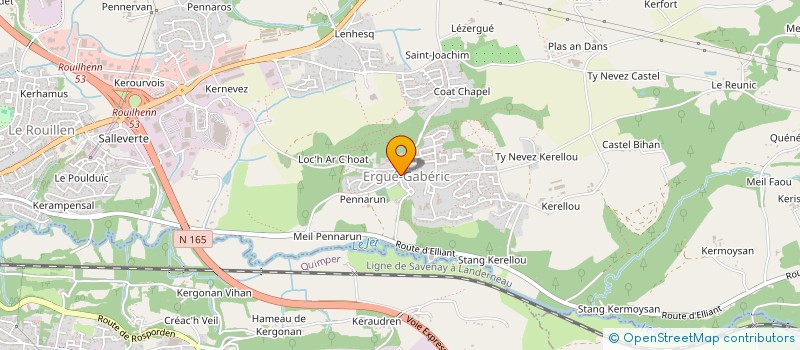 localisation de l'entreprise PETANQUE GABERICOISE  ERGUE-GABERIC