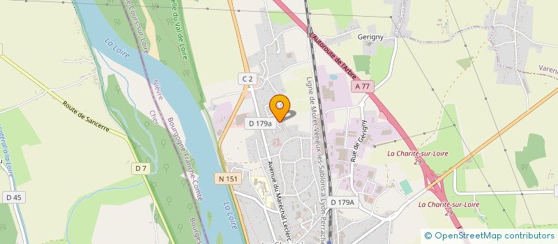 localisation de l'entreprise PETANQUE GARCHYSSOISE à LA CHARITE-SUR-LOIRE