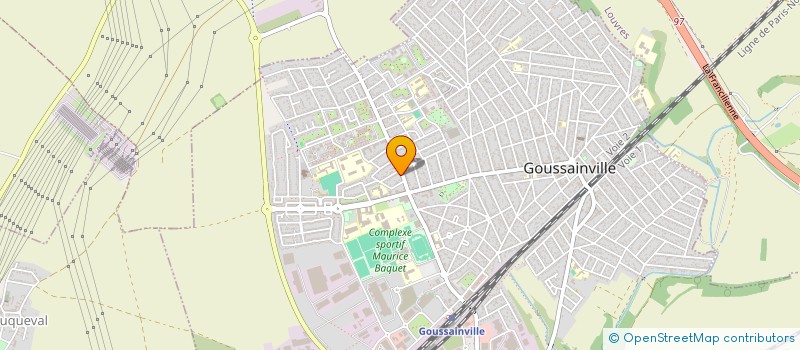 localisation de l'entreprise PETANQUE GOUSSAINVILLOISE  GOUSSAINVILLE