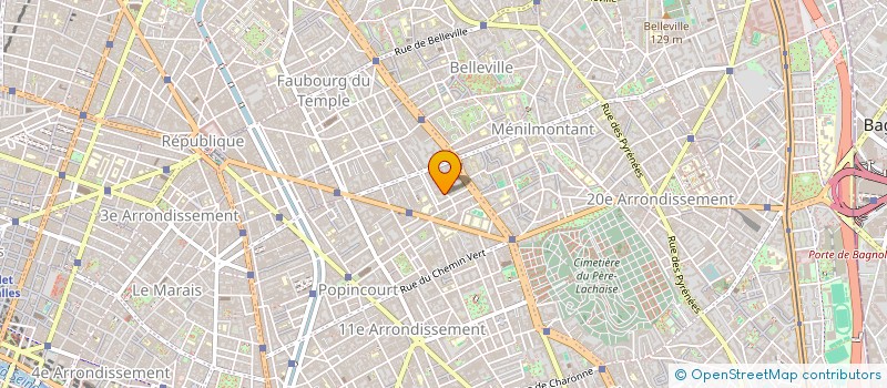 localisation de l'entreprise PETANQUE JEAN AICARD  PARIS 11