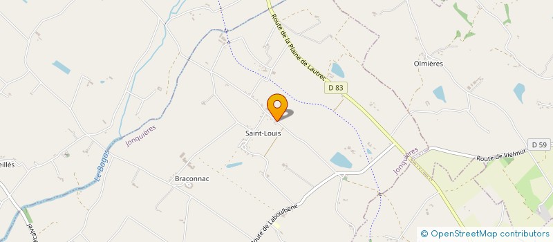 localisation de l'entreprise PETANQUE JONQUIERES  JONQUIERES