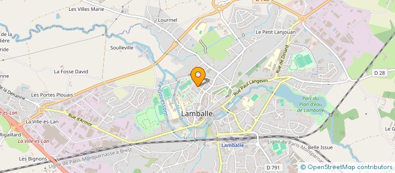 localisation de l'entreprise PETANQUE LAMBALLAISE à LAMBALLE-ARMOR