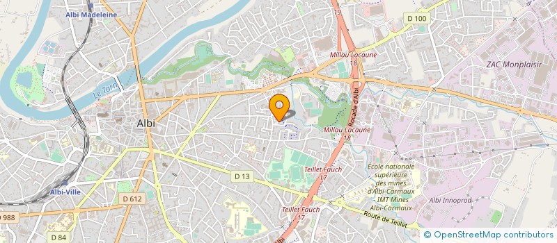 localisation de l'entreprise PETANQUE LAPANOUSE  ALBI