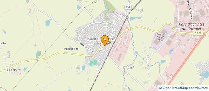 localisation de l'entreprise PETANQUE-LOISIR ST CHRISTOPHE DU BOIS  SAINT-CHRISTOPHE-DU-BOIS