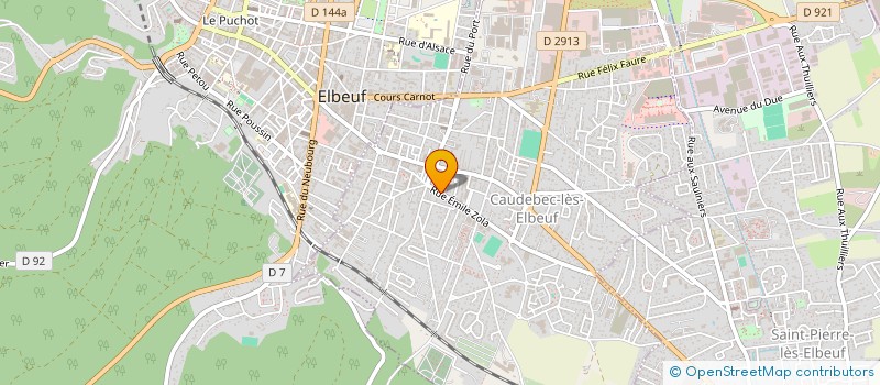 localisation de l'entreprise PETANQUE LOISIRS CAUDEBECAISE  CAUDEBEC-LES-ELBEUF