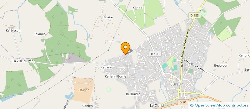 localisation de l'entreprise PETANQUE LOISIRS DETENTE  SURZUR