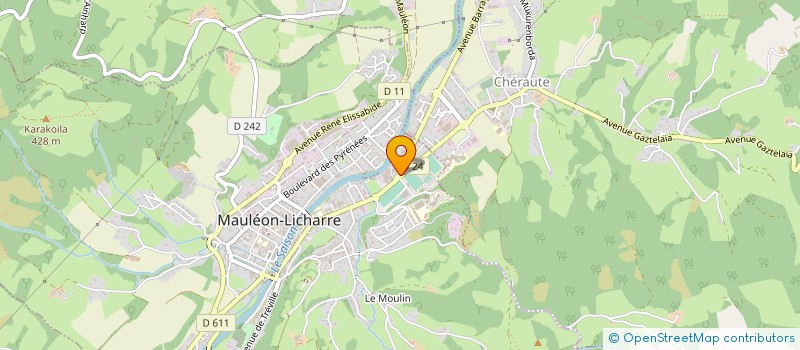 localisation de l'entreprise PETANQUE MAULEONAISE à MAULEON-LICHARRE