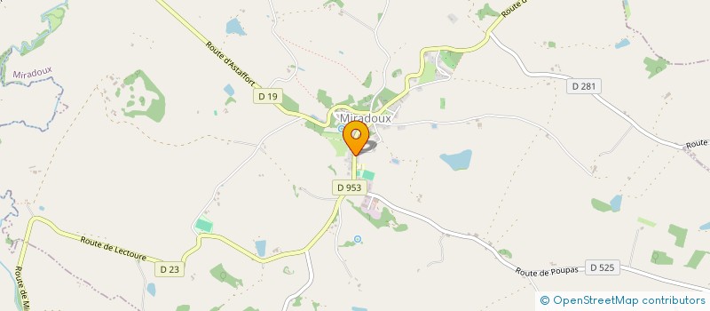 localisation de l'entreprise PETANQUE MIRADOUZAINE  MIRADOUX