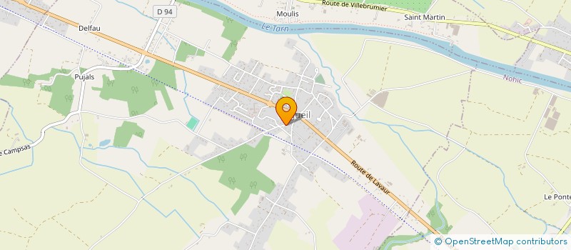 localisation de l'entreprise PETANQUE ORGUEILLOISE  ORGUEIL