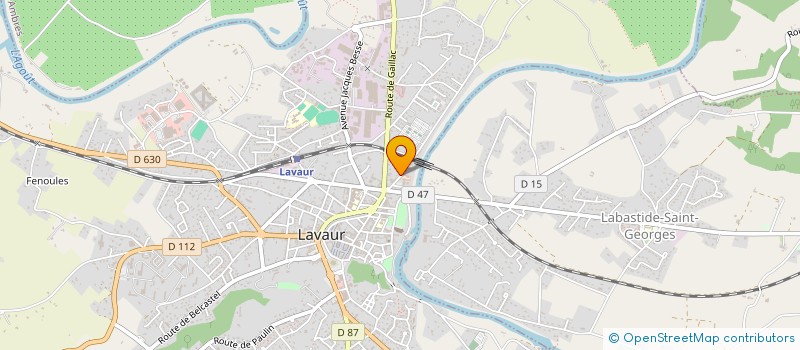 localisation de l'entreprise PETANQUE PONT SAINT ROCH  LAVAUR