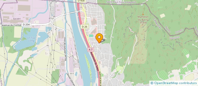 localisation de l'entreprise PETANQUE SAINT BLAISE à BOLLENE