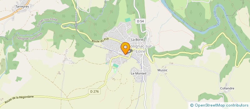 localisation de l'entreprise PETANQUE SOLIGNACOISE  SOLIGNAC-SUR-LOIRE