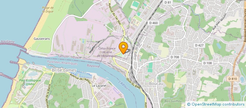 localisation de l'entreprise PETANQUE SPORTIVE TARNOSIENNE à TARNOS