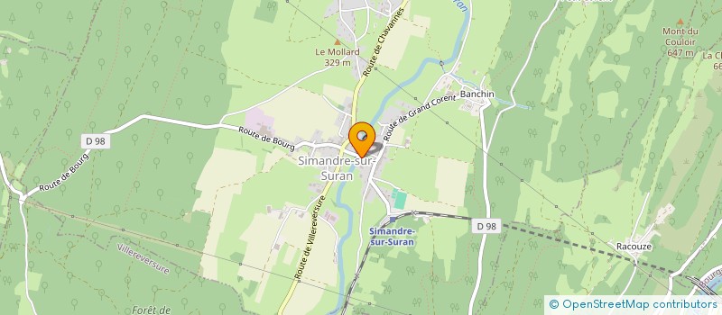 localisation de l'entreprise PETANQUE SURANAISE  SIMANDRE-SUR-SURAN