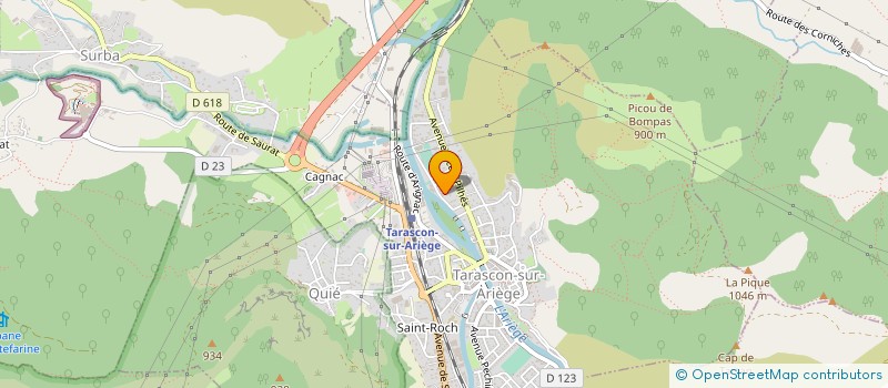 localisation de l'entreprise PETANQUE TARASCONNAISE à TARASCON-SUR-ARIEGE