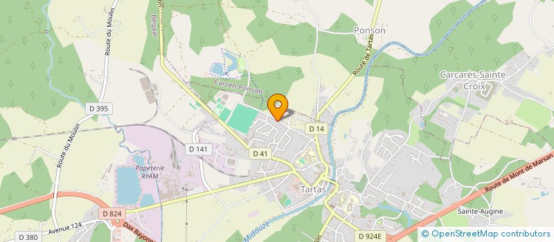 localisation de l'entreprise PETANQUE TARUSATE  TARTAS