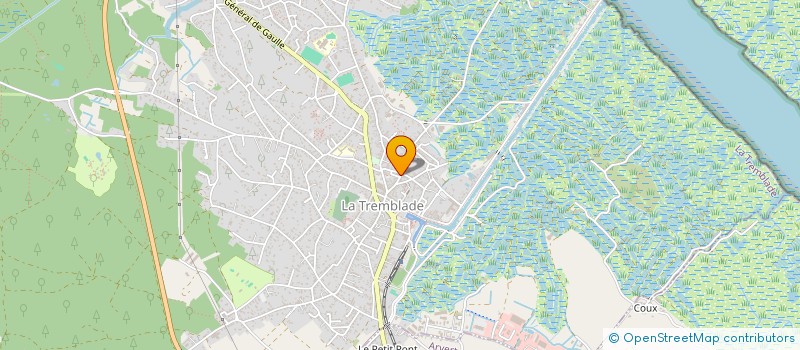 localisation de l'entreprise PETANQUE TREMBLADAISE  LA TREMBLADE