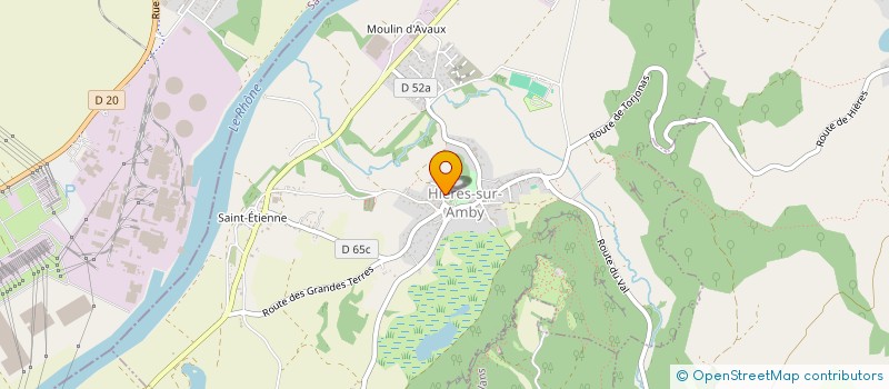 localisation de l'entreprise PETANQUE VAL D'AMBY  HIERES-SUR-AMBY