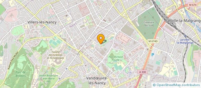 localisation de l'entreprise PETANQUE VANDOEUVRE  VANDOEUVRE LES NANCY