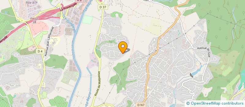 localisation de l'entreprise PETAREL à FREJUS