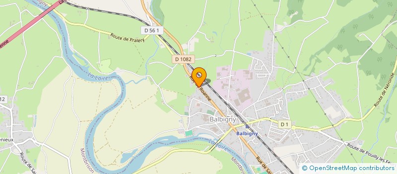 localisation de l'entreprise PETDISTRIB à BALBIGNY