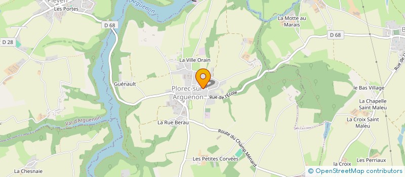 localisation de l'entreprise PETEDAVE  PLOREC-SUR-ARGUENON