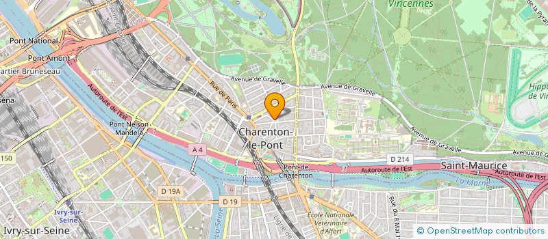 localisation de l'entreprise PETEL  CHARENTON-LE-PONT