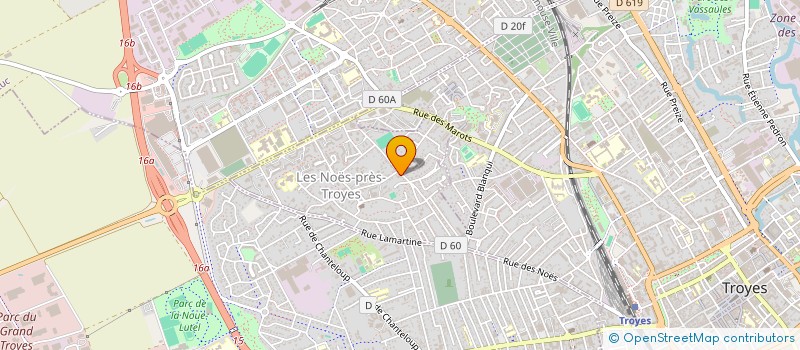 localisation de l'entreprise PETER à LES NOES-PRES-TROYES