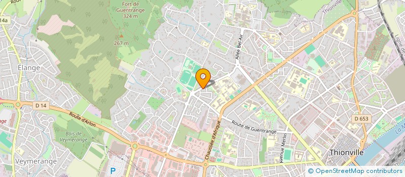 localisation de l'entreprise PETER ALLOWEEN  THIONVILLE