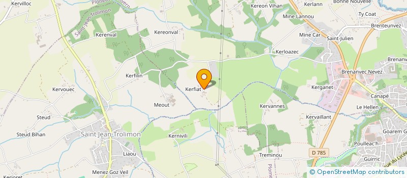 localisation de l'entreprise PETER BURSTON  PLONEOUR-LANVERN