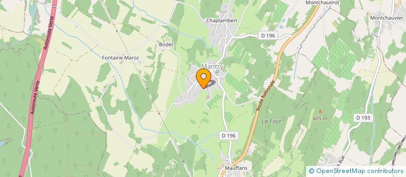 localisation de l'entreprise PETER CORFIELD SARL  MANTRY